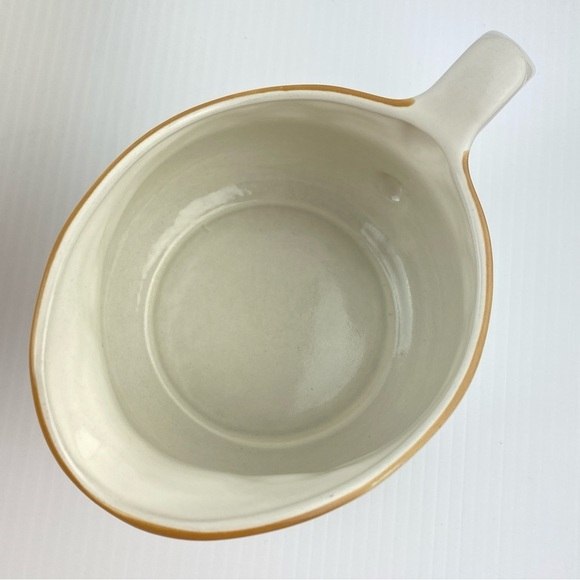 Vintage Cordella Stoneware Vegetable Dish and Gravy Boat Burnet Pattern - Picture 7 of 13